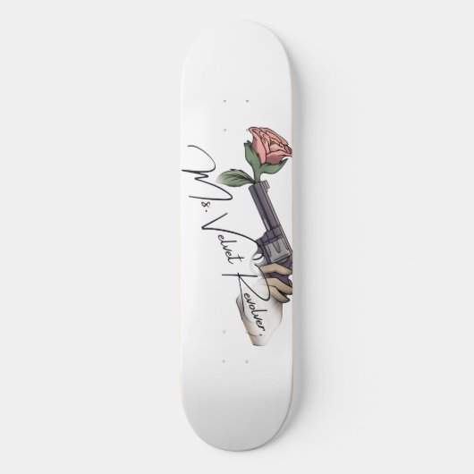 Douchegordijn - Ms. Velvet Revolver Persoonlijk Skateboard (Voorkant)