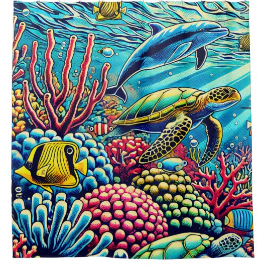 DOUCHEGORDIJN - "ONDERZEESE POP KUNST" (Voorkant)