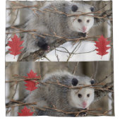 Douchegordijn Opossum Natuur (Voorkant)