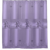Douchegordijn Paarse Glitter Drip (Voorkant)