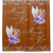 Douchegordijn Paisley Angels (Voorkant)