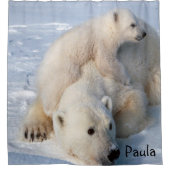 Douchegordijn Polar Beren (Voorkant)