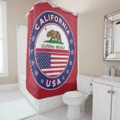 douchegordijn (rode versie) (In situ)