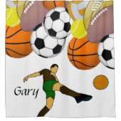 Douchegordijn Sport (Voorkant)