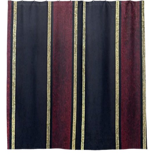 Douchegordijn Streep Goud (Voorkant)