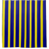 Douchegordijn Stripe blauw & geel (Voorkant)