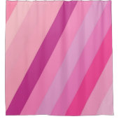 Douchegordijn Stripe Pink (Voorkant)