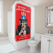 douchegordijn "UNCLE SAM" (In situ)