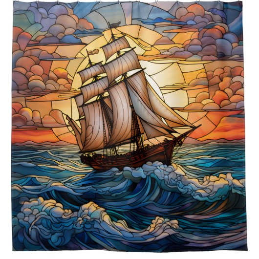 douchegordijn voor schepen (Voorkant)