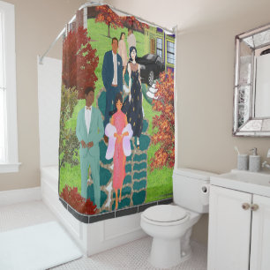 Douchegordijn voor vrienden