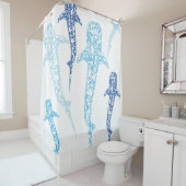 douchegordijn voor walvishaai (In situ)