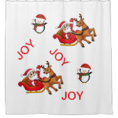 Douchegordijn Wintervakantie (Voorkant)