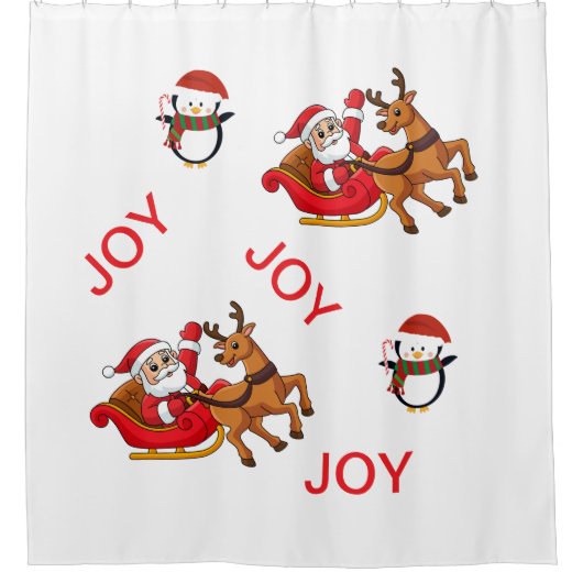 Douchegordijn Wintervakantie (Voorkant)