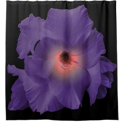 Douchegordijn Zwaard Lily Indigo Roze (Voorkant)