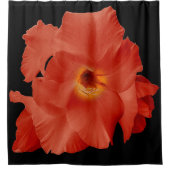 Douchegordijn Zwaard Lily Rood Geel (Voorkant)