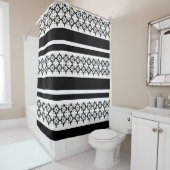 Douchegordijn/Zwart-Wit Douchegordijn (In situ)