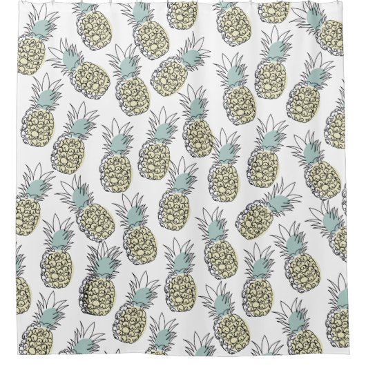 Douchegordijnen Ananas (Voorkant)