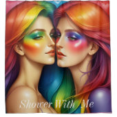 Douchen bij mij dames douchegordijn (Voorkant)