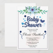 Douchen met liefde - Baby shower Uitnodiging (Voorkant / Achterkant)