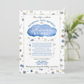 Douchen per Mail Rain Cloud Verjaardag Kaart Douch (Staand voorkant)