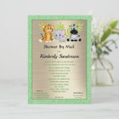 Douchen per post Oerwoud Safari Genderneutraal Kaart (Staand voorkant)