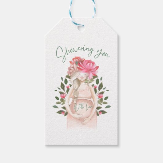 Douchen u met liefde cadeau Label Cadeaulabel (Voorkant)