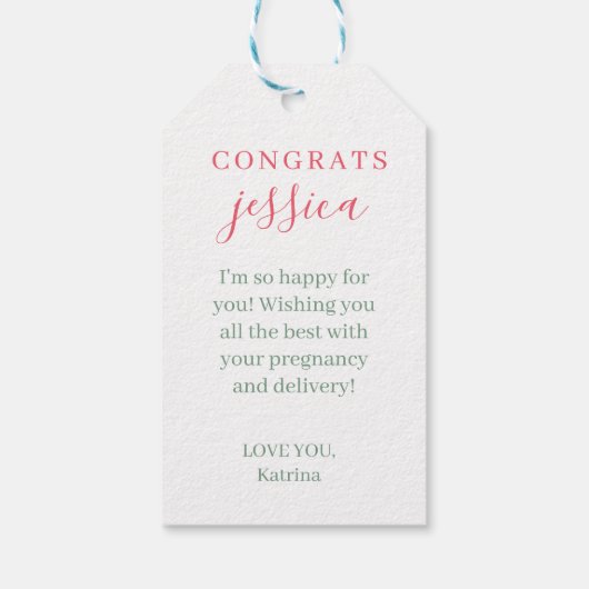 Douchen u met liefde cadeau Label Cadeaulabel (Achterkant)