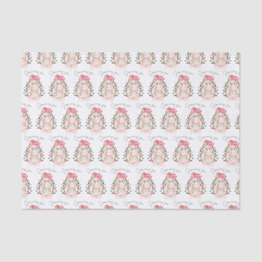 Douchen u met liefde weefsel papier (Voorkant)