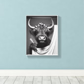Douchende Hoogland Vaars Canvas Afdruk (Insitu (Houten vloer))