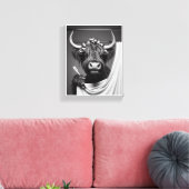 Douchende Hoogland Vaars Canvas Afdruk (Insitu (Woonkamer))