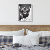 Douchende Hoogland Vaars Canvas Afdruk (Insitu (Slaapkamer))