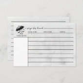 Doucheparaplu Receptkaart Informatiekaartje (Voorkant / Achterkant)