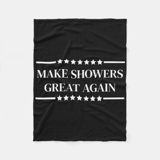Douches weer groot maken Trump Fleece Deken (Voorkant)