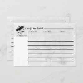 Doucheschirm Receptkaart Informatiekaartje