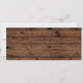 Doucheticket voor koppel schoolbord rustieke uitno kaart (Achterkant)