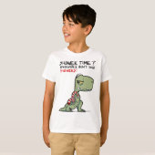 Douchetijd? Grappige handdoek T-Rex dinosaurus Car T-shirt (Voorkant volledig)