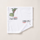 Douchetijd? Grappige T-Rex Dinosaurus Cartoon Bad Handdoek (Wasdoekje)