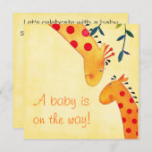 doucheuitnodiging kaart (Voorkant / Achterkant)