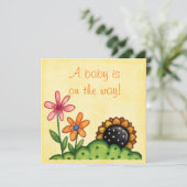 doucheuitnodiging kaart (Staand voorkant)