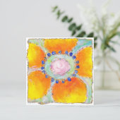 doucheuitnodiging " marigold " kaart (Staand voorkant)