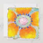 doucheuitnodiging " marigold " kaart (Voorkant)