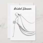 doucheuitnodiging voor brudal kaart (Voorkant)