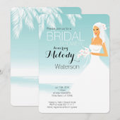 doucheuitnodiging voor brudal kaart (Voorkant / Achterkant)