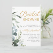 doucheuitnodiging voor brudal kaart (Staand voorkant)