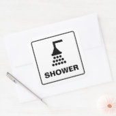 Douchevoorziening symbool pictogram sticker (Envelop)