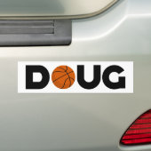 Doug Basketball Bumpersticker (Op auto)