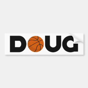 Doug Basketball Bumpersticker