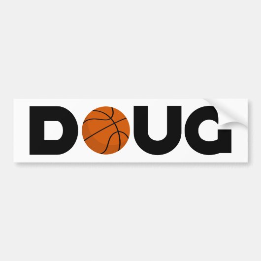 Doug Basketball Bumpersticker (Voorkant)
