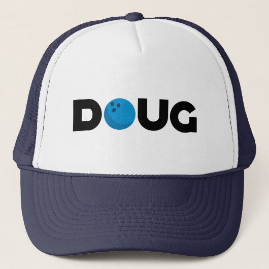 Doug bowlinghoed trucker pet (Voorkant)