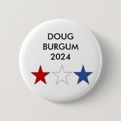 Doug Burgum voor President 2024 Button (Voorkant)
